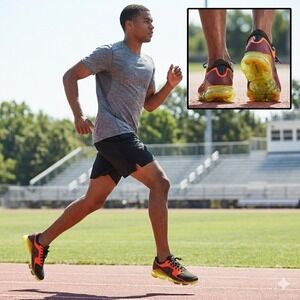 Nike Men's Air VaporMax CS Total Crimson Orange Running Shoes AH9046-800 Size 9